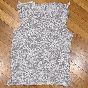 Nine West Gray Patterned Tank Top